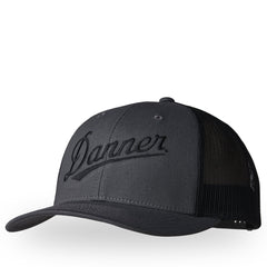 Embroidered Trucker Hat Charcoal/Black