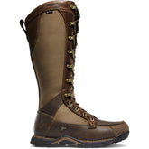 Sharptail Snake Boot Side-Zip 17" Dark Brown