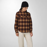 Sauvie Cotton Flannel Shirt Espresso Plaid