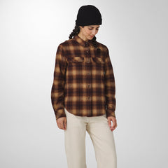 Sauvie Cotton Flannel Shirt Espresso Plaid