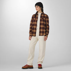 Sauvie Cotton Flannel Shirt Espresso Plaid
