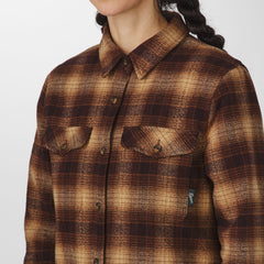 Sauvie Cotton Flannel Shirt Espresso Plaid