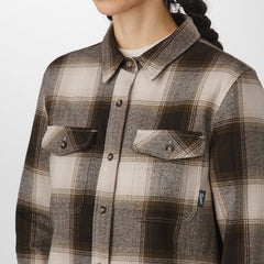 Sauvie Cotton Flannel Shirt Earth Plaid