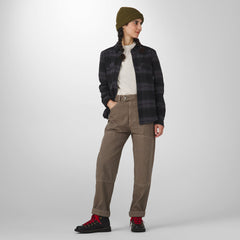 Sauvie Cotton Flannel Shirt Black Plaid