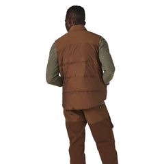 Zigzag Down Vest Dark Earth