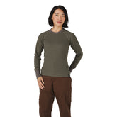 Santiam Waffle LS Tee Dusty Olive