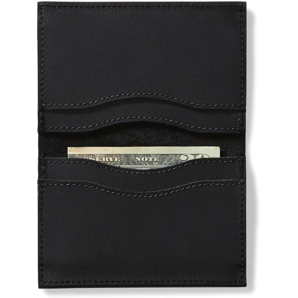Leather Wallet 4.5" x 3.5" Black