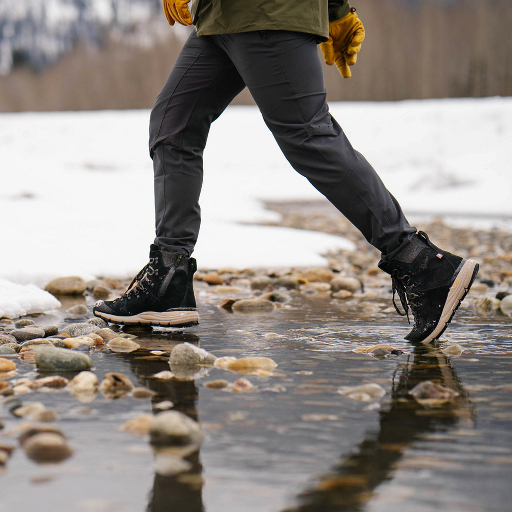 Arctic 600 Side-Zip Black/Brown Insulated 200G