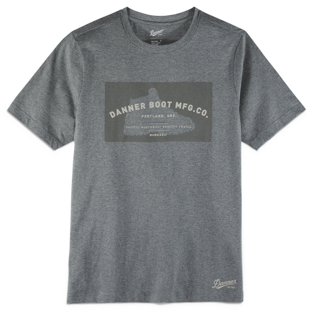 License Plate Tee Heather Gray