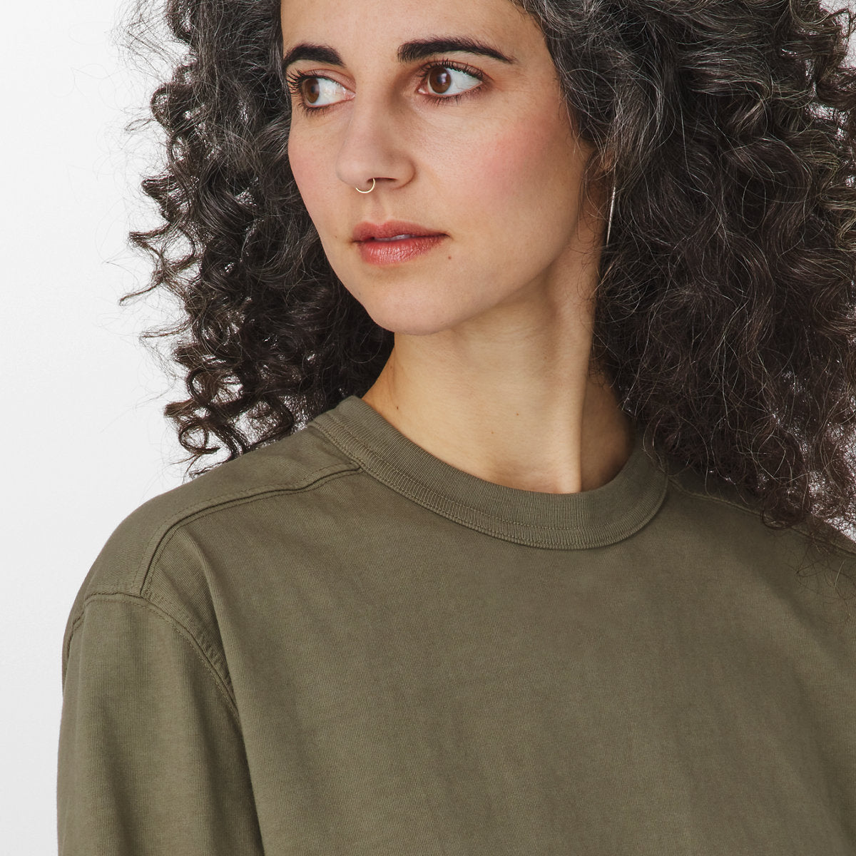 Heavyweight Long Sleeve Tee Dusty Olive