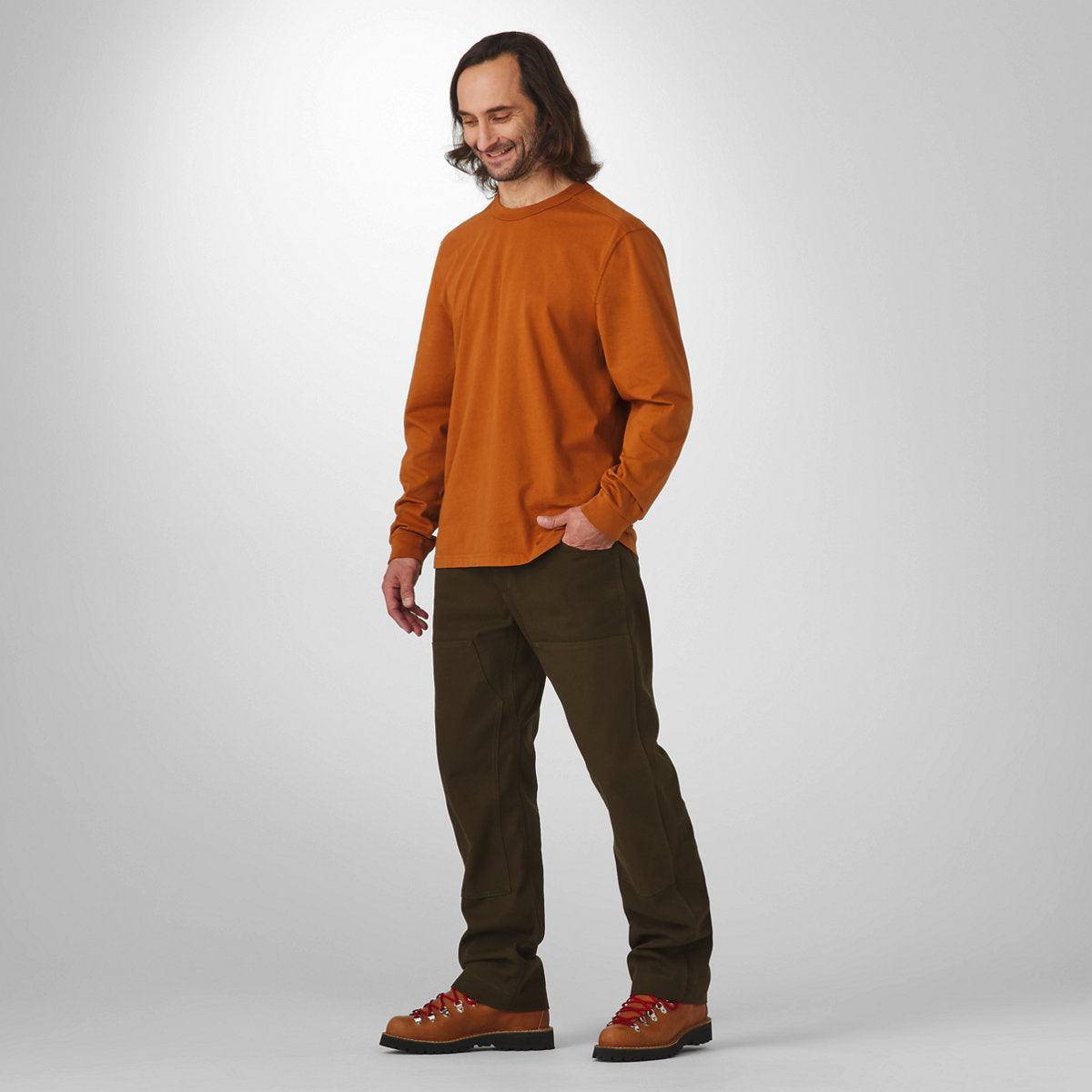 Heavyweight Long Sleeve Tee Glazed Ginger