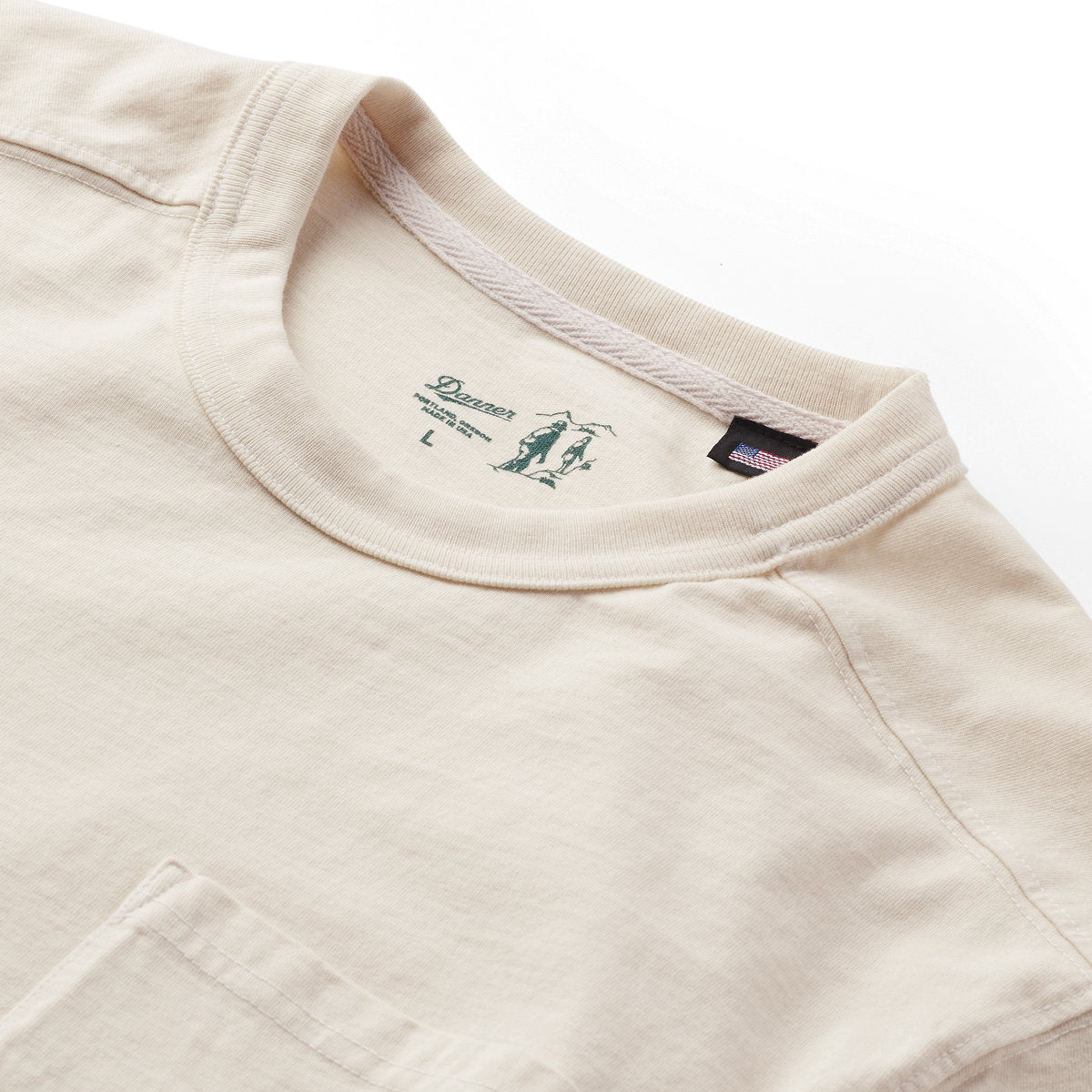 Heavyweight Pocket Tee Natural