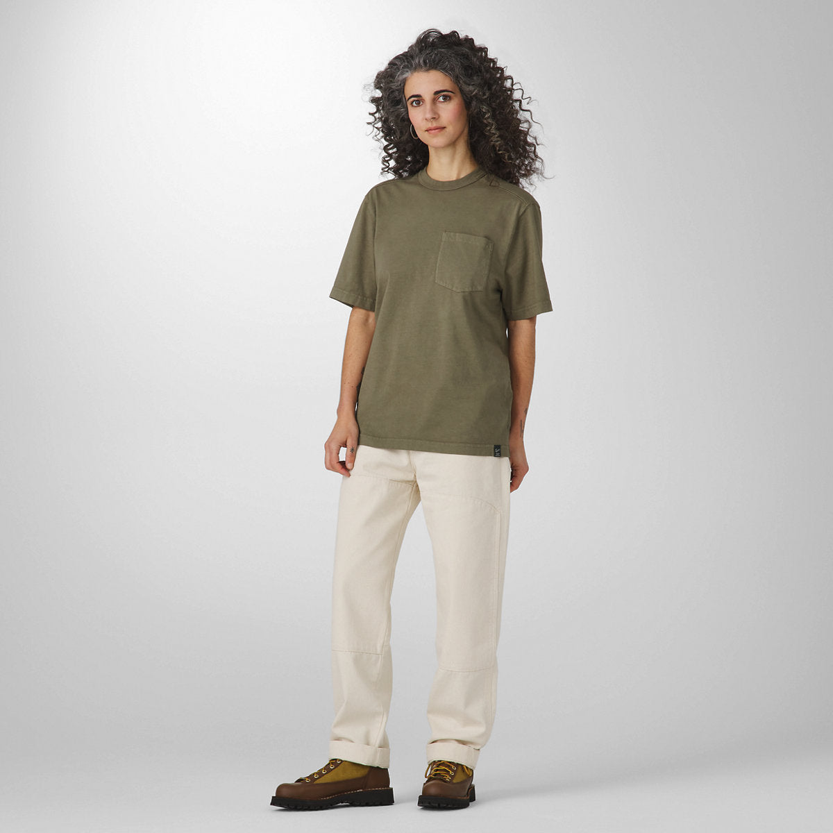 Heavyweight Pocket Tee Dusty Olive