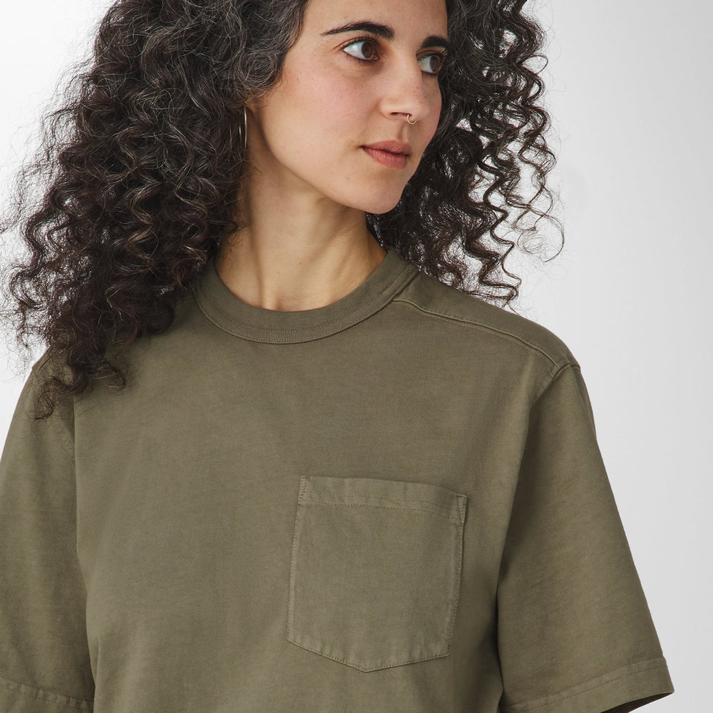 Heavyweight Pocket Tee Dusty Olive