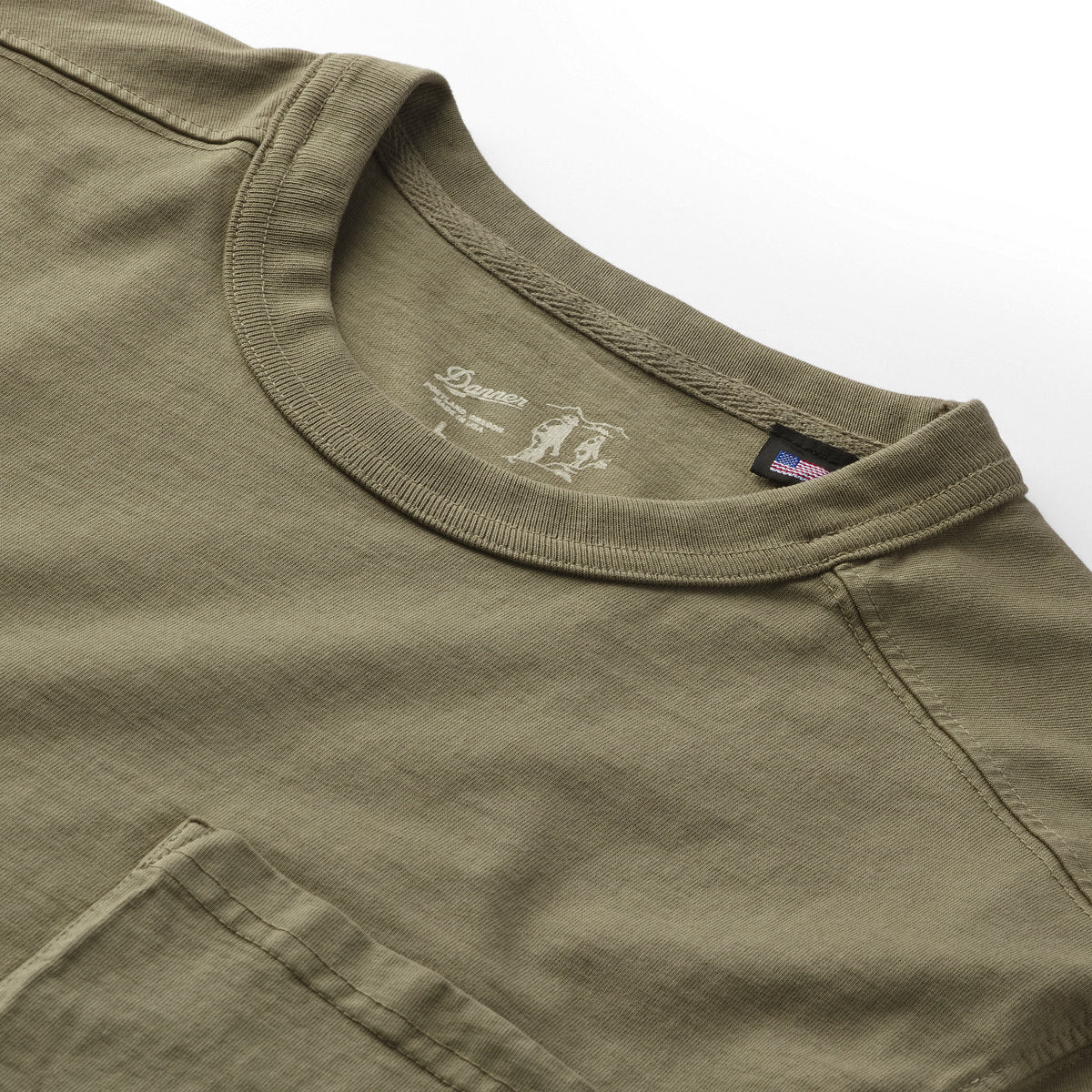 Heavyweight Pocket Tee Dusty Olive