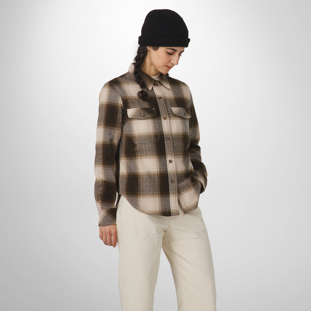 Sauvie Cotton Flannel Shirt  Earth Plaid