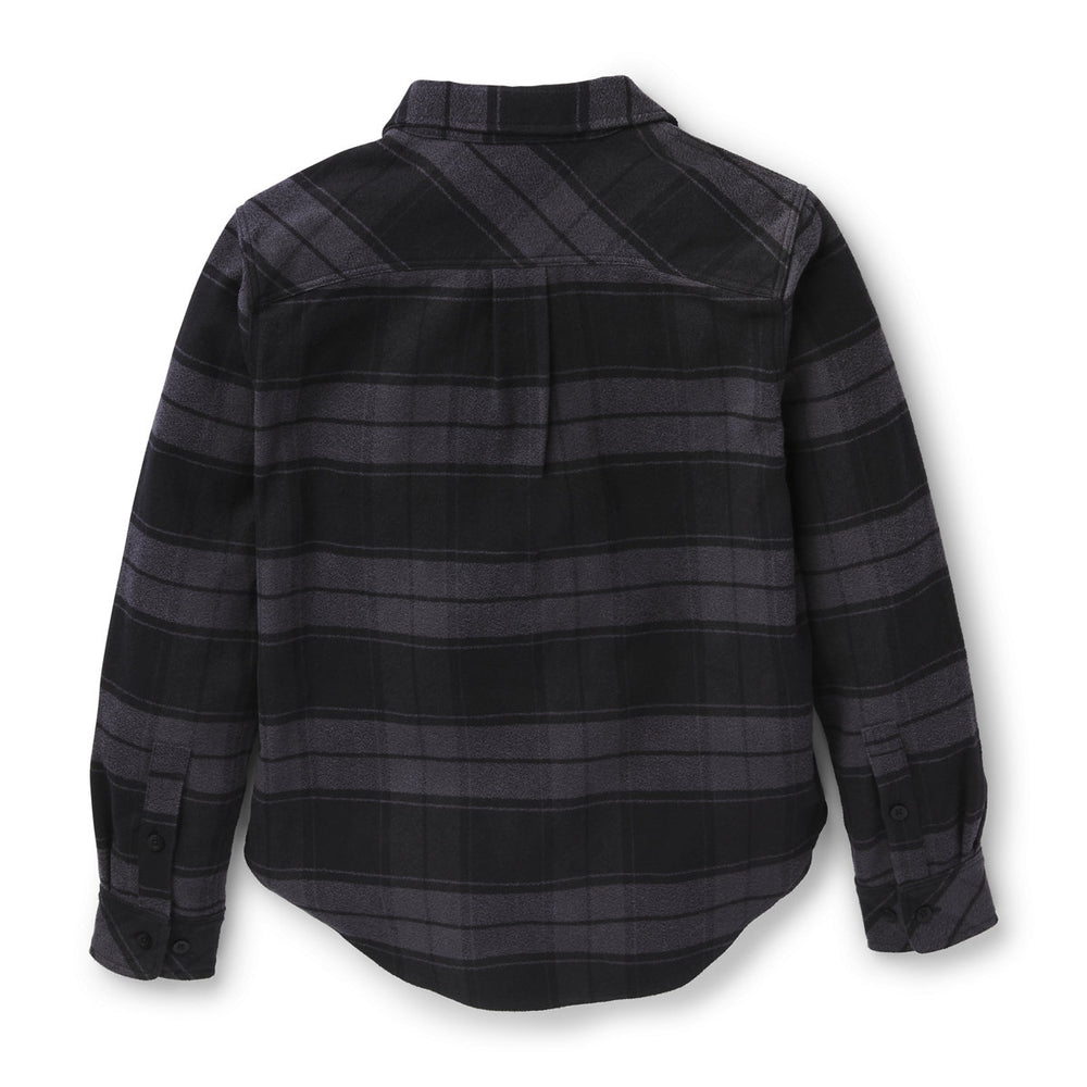 Sauvie Cotton Flannel Shirt  Black Plaid