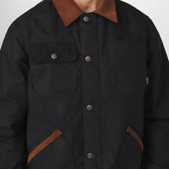 Shipyard Waxed Canvas Jacket  Black/Bison