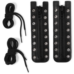 Lace-in Boot Zipper 6" Black
