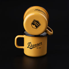 Enamel Camp Mug 12oz Apricot Yellow