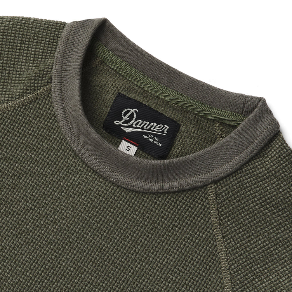 Santiam Waffle LS Tee Dusty Olive