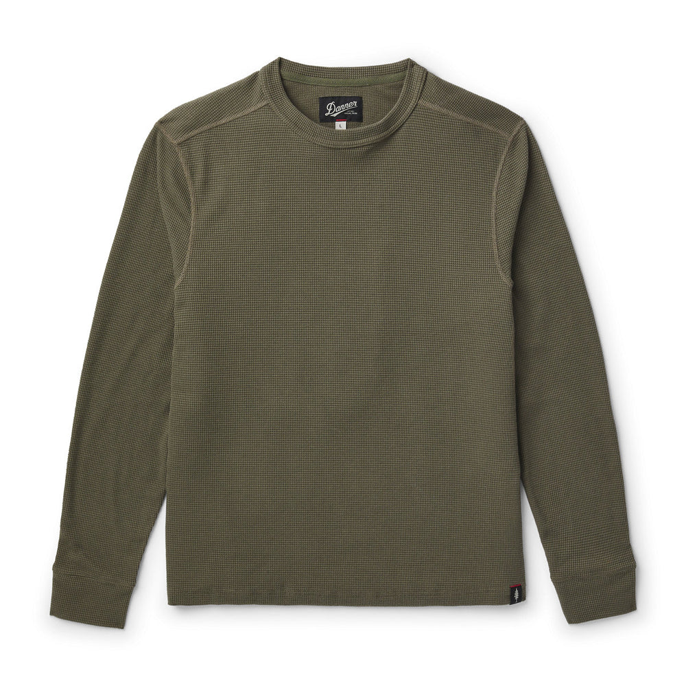 Santiam Waffle LS Tee Dusty Olive